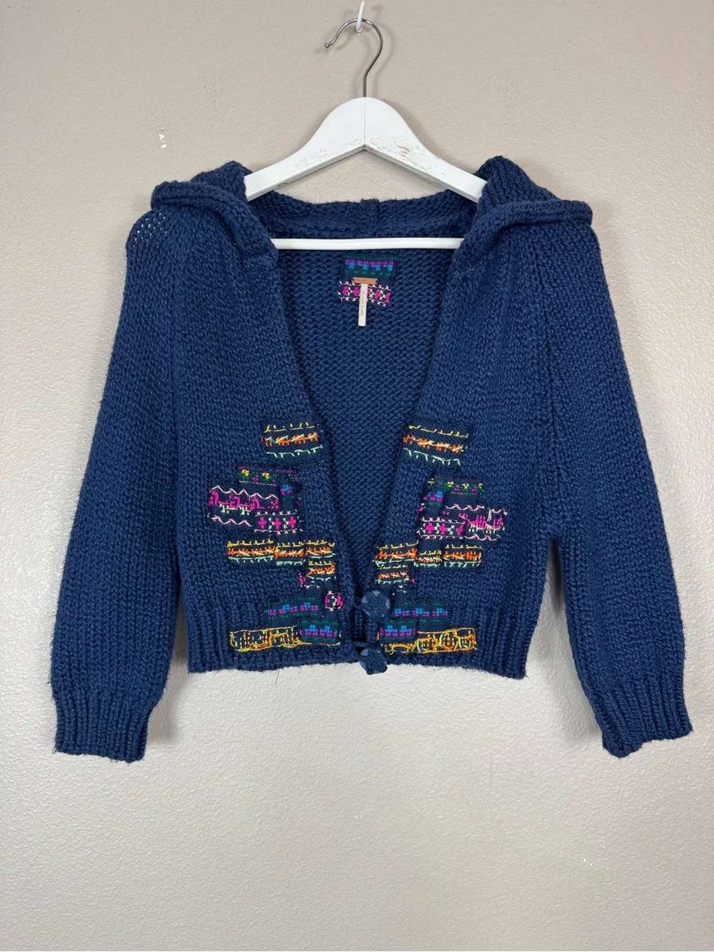 Free People ASO Hannah Montana Chunky Crop Sweater Y2K Womens Large